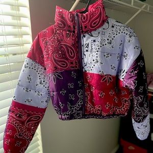 bandana fall/winter cropped jacket